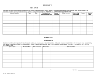 Form DPSSP0096 Part C Individual Financial Disclosure Application - Louisiana, Page 8