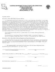Form DPSSP0094 Part A Corporate State Certification Application - Gaming and Non-gaming Suppliers - Louisiana, Page 13