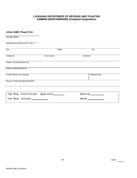 Form DPSSP0094 Part A Corporate State Certification Application - Gaming and Non-gaming Suppliers - Louisiana, Page 15