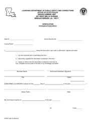 Form DPSSP0094 Part A Corporate State Certification Application - Gaming and Non-gaming Suppliers - Louisiana, Page 8