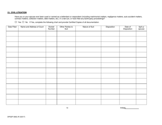 Form DPSSP0092 Gaming Employee Certification Application - Louisiana, Page 16