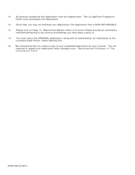 Form DPSSP0092 Gaming Employee Certification Application - Louisiana, Page 4