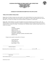 Form DPSSP0092 Gaming Employee Certification Application - Louisiana, Page 6