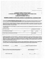 Form DPSSP0073 Level II Business Application for a Manufacturer of Slot Machine and Video Draw Poker Devices Permit, Manufacturer of Gaming Equipment Other Than Slot Machines and Video Draw Poker Devices Permit, Gaming Supplier Permit, Non Gaming Supplier Permit - Louisiana, Page 22