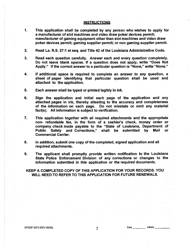 Form DPSSP0073 Level II Business Application for a Manufacturer of Slot Machine and Video Draw Poker Devices Permit, Manufacturer of Gaming Equipment Other Than Slot Machines and Video Draw Poker Devices Permit, Gaming Supplier Permit, Non Gaming Supplier Permit - Louisiana, Page 3