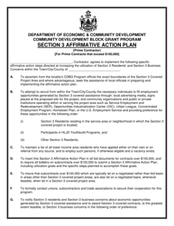 Document preview: Community Development Block Grant Program Section 3 Affirmative Action Plan - Maine