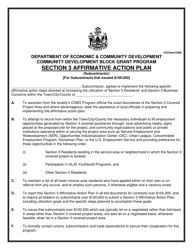 Community Development Block Grant Program Section 3 Affirmative Action Plan - Maine, Page 3