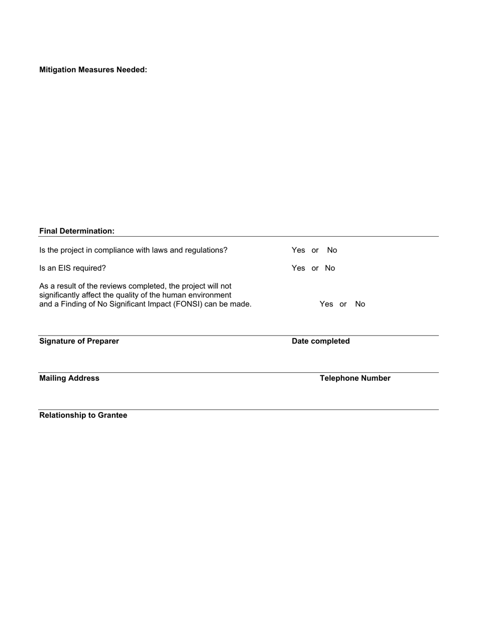 Maine Community Development Block Grant Program Environmental Assessment Checklist - Maine, Page 5