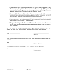 Form CR-238 Maine Treatment Court Plea Agreement and Waiver of Rights - Maine, Page 3