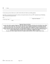 Form FM-132 Child Support Order - Maine, Page 3