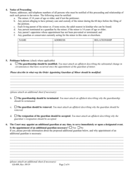 Form GS-009 Petition for Modification/Termination/Removal/Resignation - Maine, Page 2