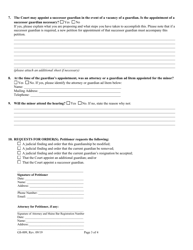 Form GS-009 Petition for Modification/Termination/Removal/Resignation - Maine, Page 3