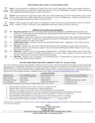 Form MVE-64T Commercial Driver License Application - Maine, Page 2