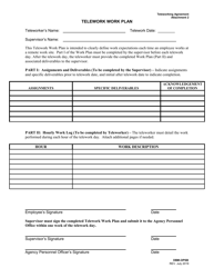 Attachment 2 &quot;Telework Work Plan&quot; - Maryland
