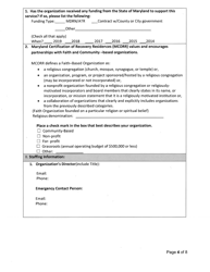 Application for a Recovery Residence Certificate of Compliance - Maryland, Page 4