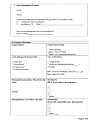 Application for a Recovery Residence Certificate of Compliance - Maryland, Page 5