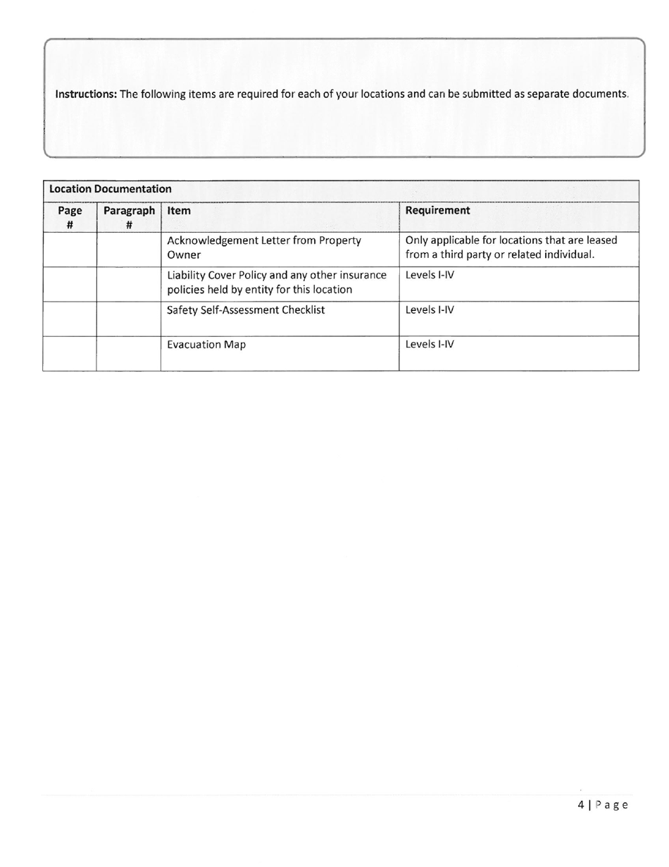 Mcorr Documentation Checklist - Level Iii - Maryland, Page 4