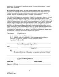 Form DHMH434 Assurance of Compliance With the Department of Health and Human Services Regulation Under Title VI of the Civil Rights Act of 1964 and Section 503 and 504 of the Rehabilitation Act of 1973, as Amended - Maryland, Page 3