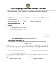 Accounting Report for Professional Solicitors - Maryland, Page 3