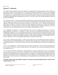 Application for Admission to the Bar of Maryland by Uniform Bar - Maryland, Page 21