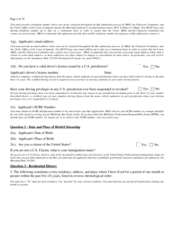 Application for Admission to the Bar of Maryland by Uniform Bar - Maryland, Page 4
