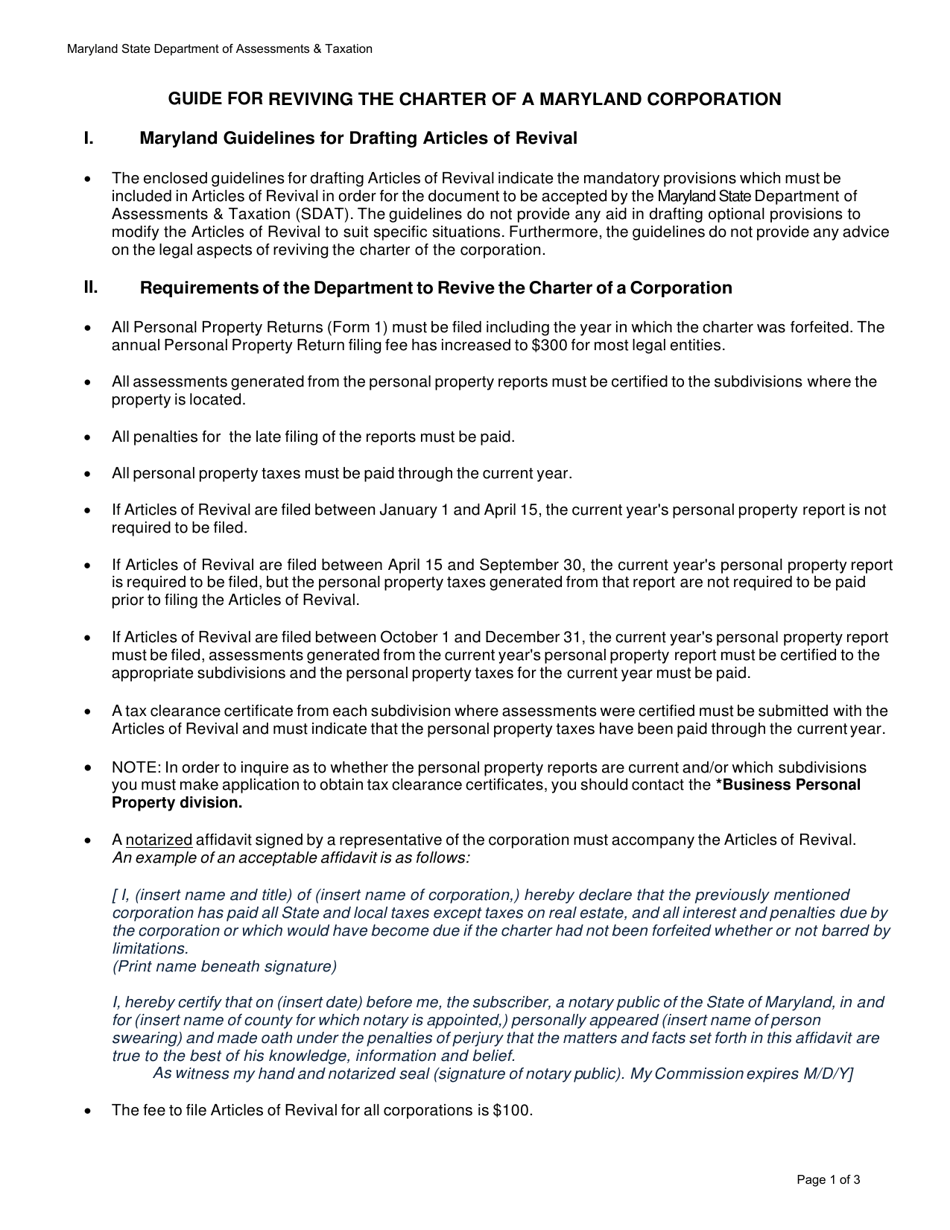 Articles of Revival - Maryland, Page 3