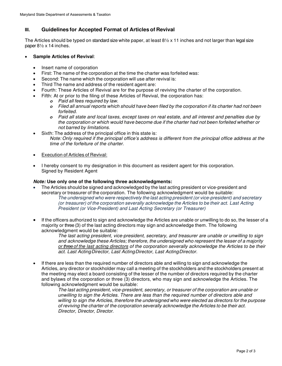 Articles of Revival - Maryland, Page 4