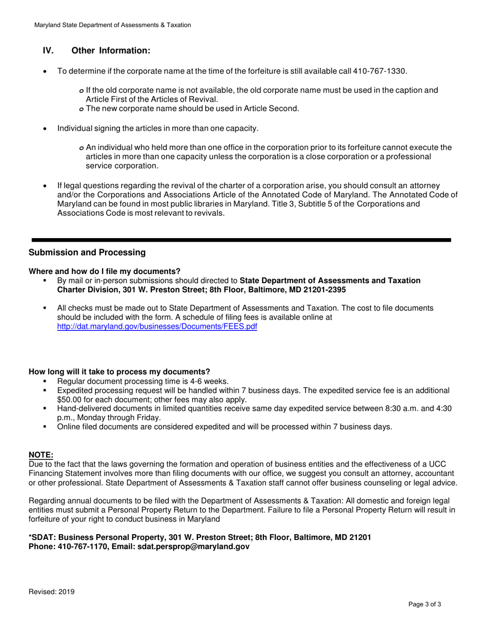 Articles of Revival - Maryland, Page 5