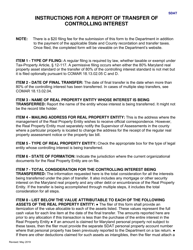 Report of Transfer of Controlling Interest - Maryland, Page 4