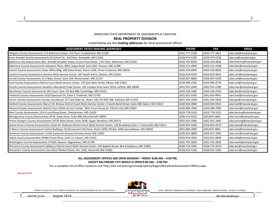 Form SDATRP_EX-4A Application for Exemption for Disabled Veterans - Maryland, Page 2