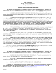 Form 20 Passenger Vehicle List - Maryland, Page 2