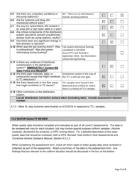 Instructions for Form RTCR-2 Coliform Bacteria Level 2 Assessment Form - Massachusetts, Page 5