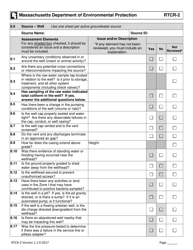 Form RTCR-2 Coliform Bacteria Level 2 Assessment Form - Massachusetts, Page 11