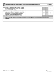 Form RTCR-2 Coliform Bacteria Level 2 Assessment Form - Massachusetts, Page 8