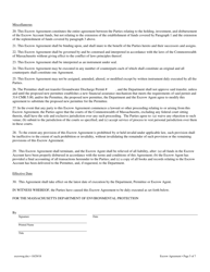 Escrow Agreement for the Immediate Repair and/or Replacement Account Groundwater Discharge Permit and All Renewals - Massachusetts, Page 5