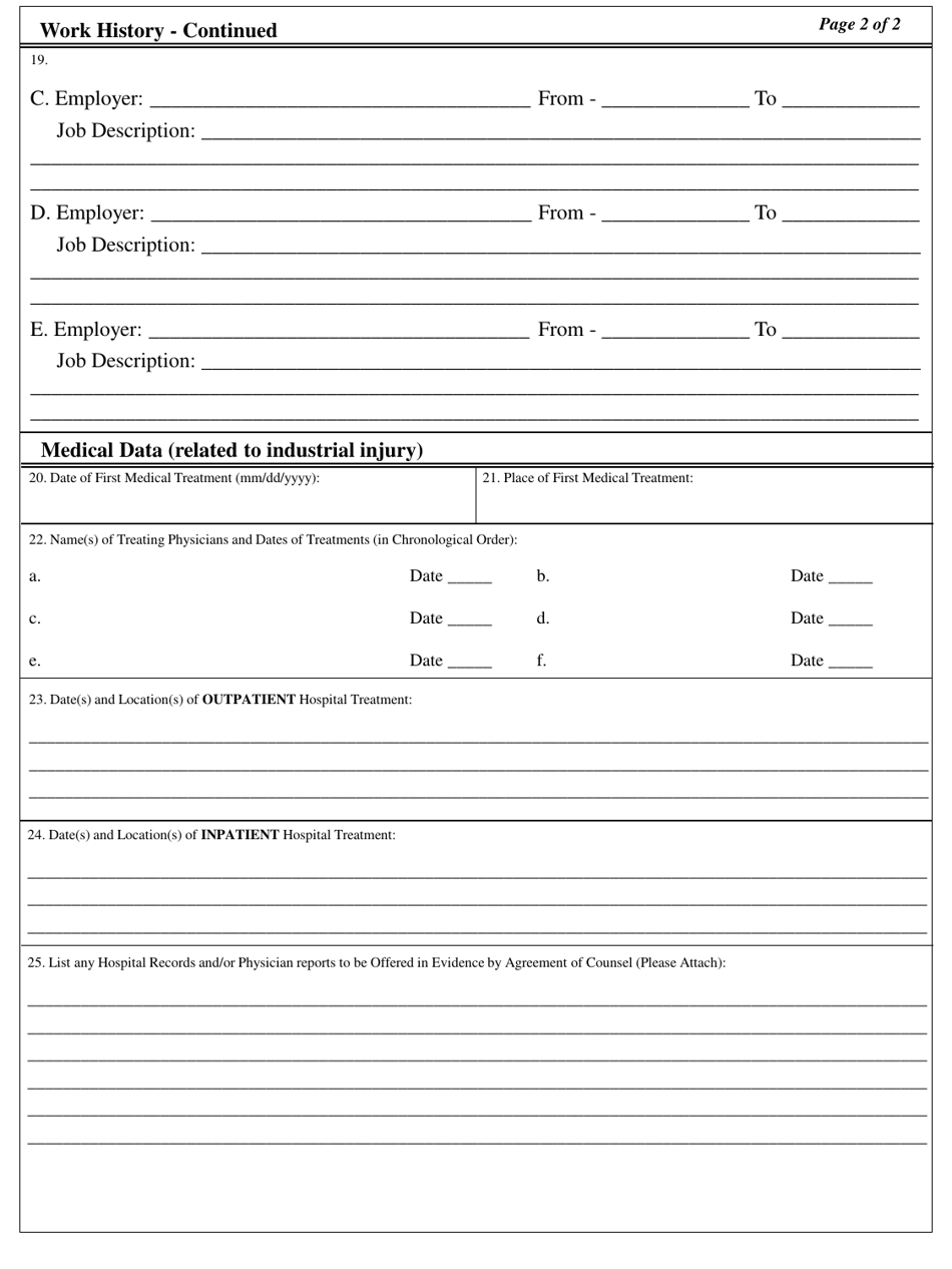 Form 160 Download Fillable Pdf Or Fill Online Employee Biographical 