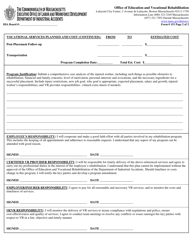 Form 151 Individual Written Rehabilitation Program - Massachusetts, Page 2