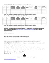 Champ Application Update/Change Form - Household Makeup &amp; Income - Massachusetts, Page 2