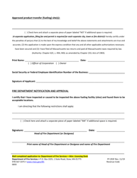 Form FP-293F Mobile Facility Application for Marine Fueling Permit - Massachusetts, Page 3