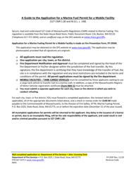 Form FP-293F Mobile Facility Application for Marine Fueling Permit - Massachusetts, Page 4
