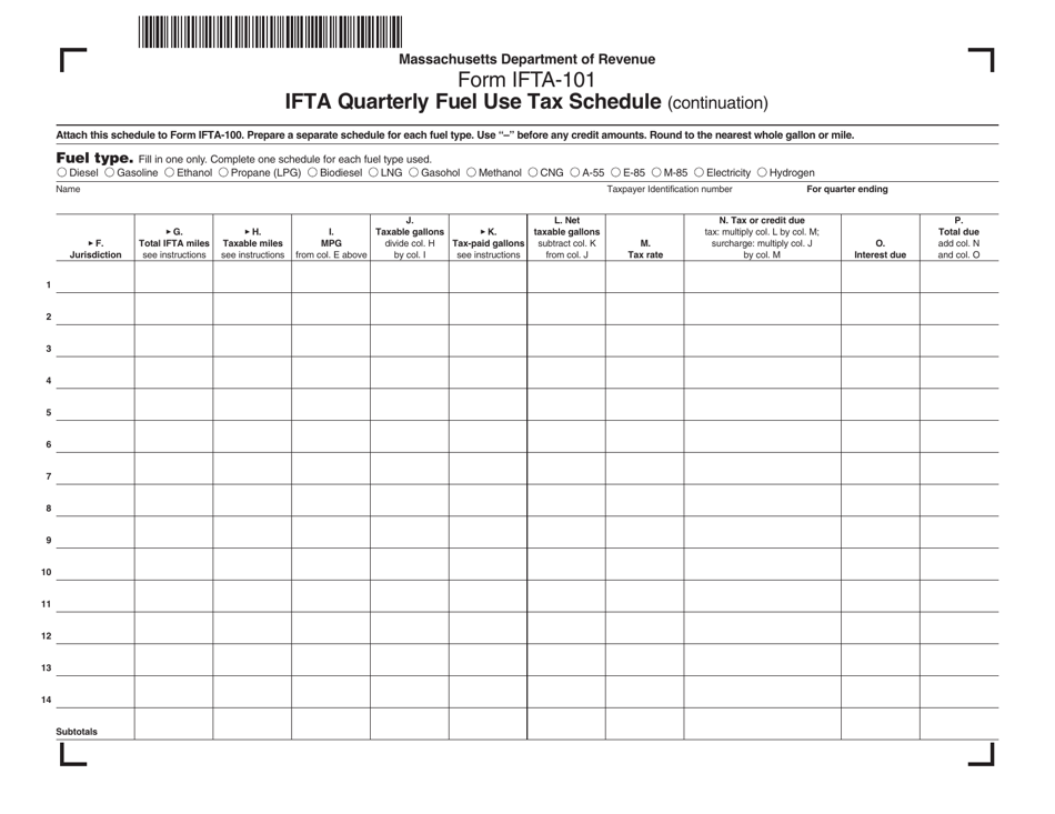 Form IFTA101 Fill Out, Sign Online and Download Printable PDF