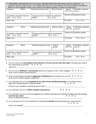 Form SNAPA-1 Snap Benefits Application - Massachusetts (Italian), Page 5