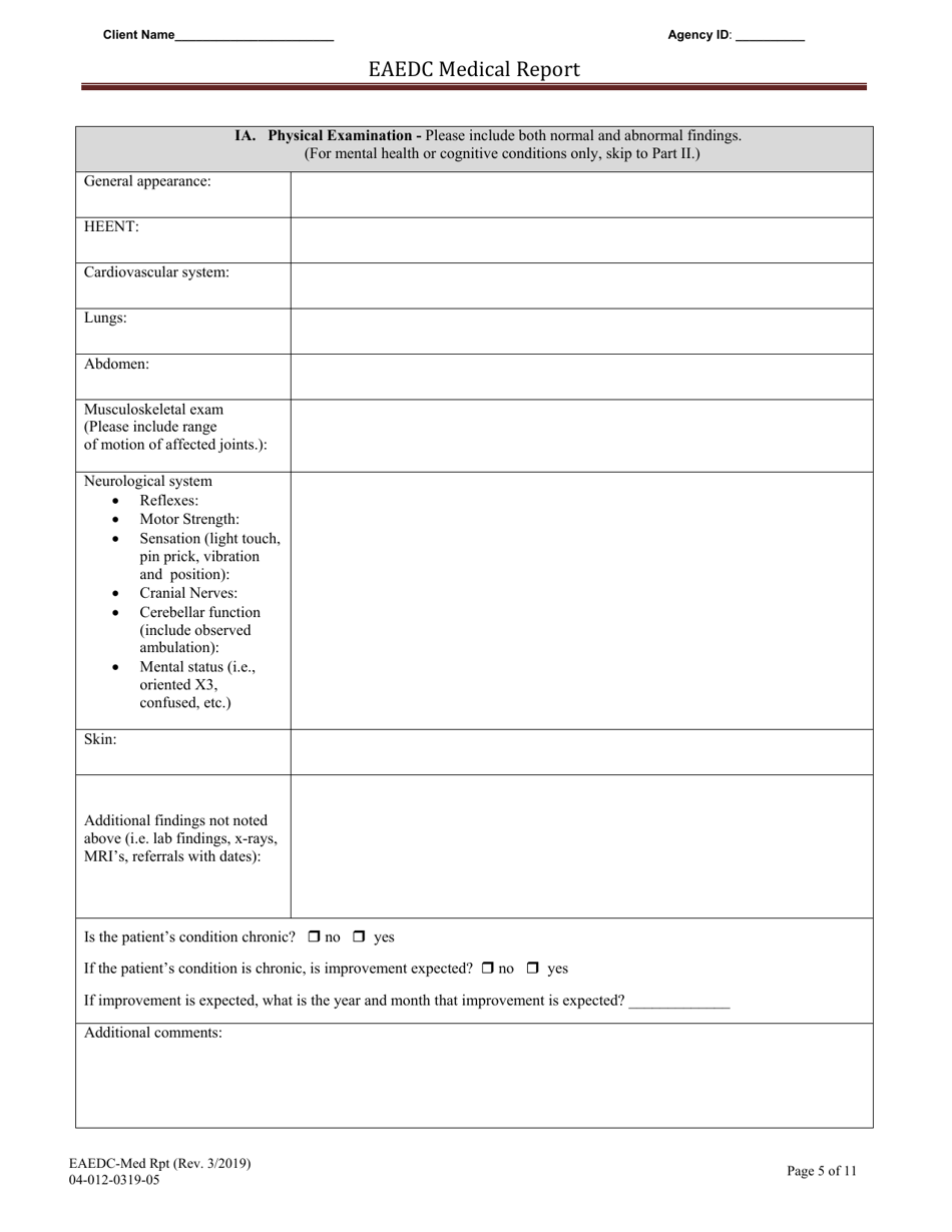 Eaedc Medical Report - Massachusetts, Page 5