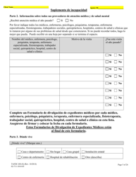 Formulario TAFDS-DS Asistencia Transitoria Para Familias Con Hijos Dependientes Suplemento De Incapacidad - Massachusetts (Spanish), Page 5