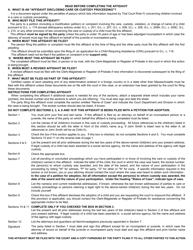 Form OCAJ-1 TRC IV &quot;Affidavit Disclosing Care or Custody Proceeding Pursuant to Trial Court Rule Iv&quot; - Massachusetts, Page 3