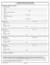 Form JV-167 Permanency Mediation Intake Form - Massachusetts, Page 2