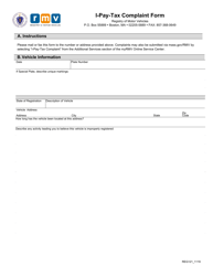 Document preview: Form REG121 I-Pay-Tax Complaint Form - Massachusetts