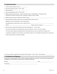 Form TTL100 Lienholder Complaint Form - Massachusetts, Page 2