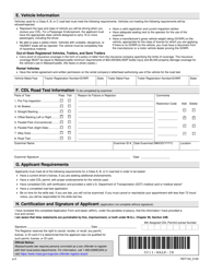 Form RDT104 Cdl Road Test Application - Massachusetts, Page 2