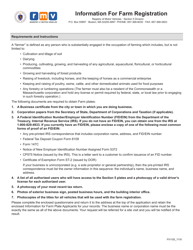 Form FIV105 Application for Farm Registration - Massachusetts